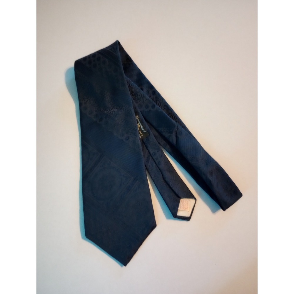 Towncraft Men's Dark Blue 100%‎ Nylon Vintage Neck Tie 55 inches long